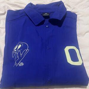 Jordan Blue Graphic Button-Up Jacket